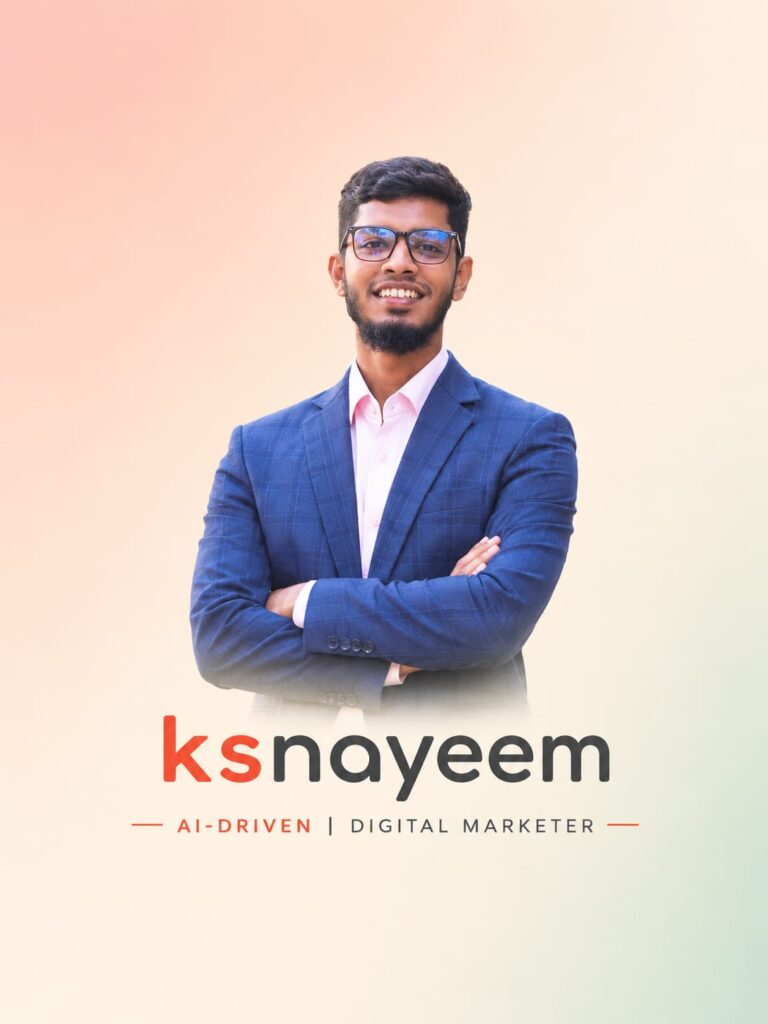 ksnayeem AI-driven digital marketer professional portrait