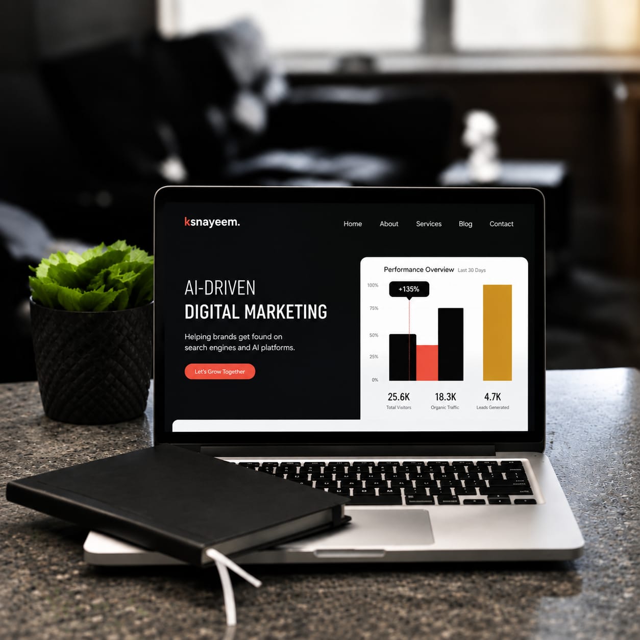 ksnayeem AI-driven digital marketing workspace